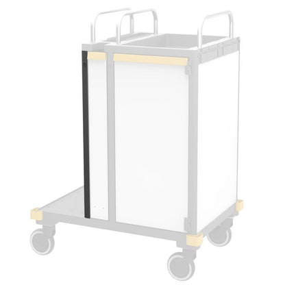 VERMOP Listello angolare con serratura a sinistra, 74 x 4 x 2 cm