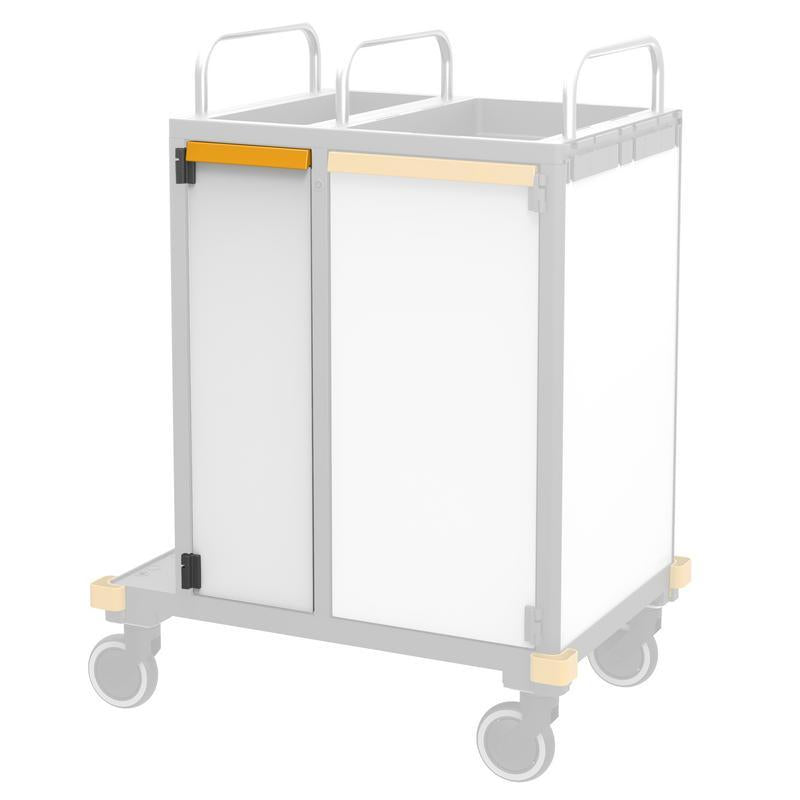 VERMOP anta L stretta + maniglia. Plat. Whi.