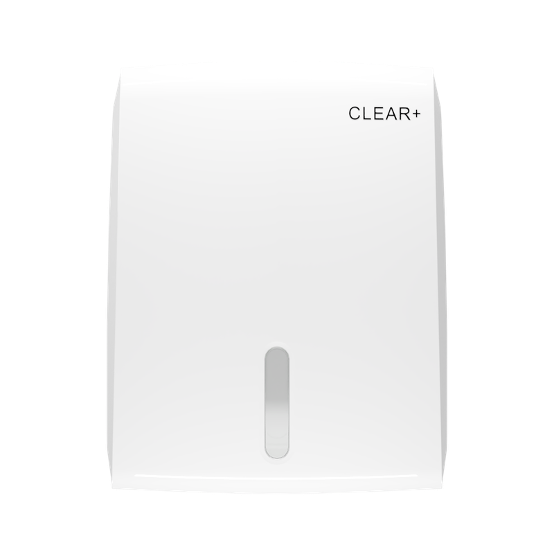 Clear+ Falthandtuchspender weiß