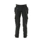 Pantaloni con tasche appese, pantalone stretch, nero