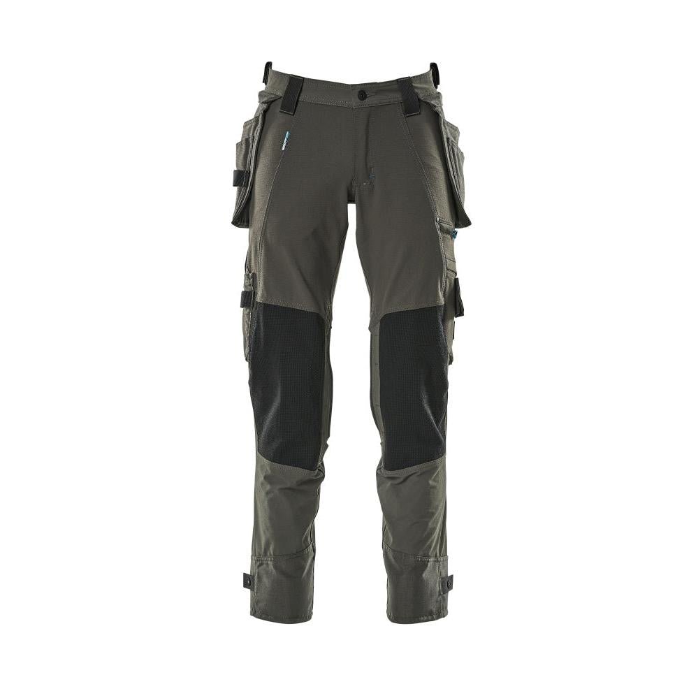 Pantaloni con tasche appese, pantalone stretch, antracite scuro