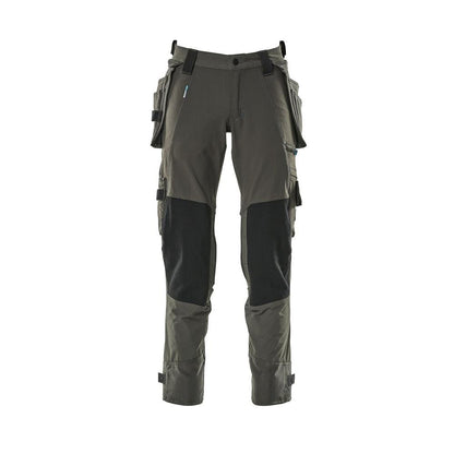 Pantaloni con tasche appese, pantalone stretch, antracite scuro