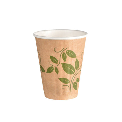 Il bicchiere termico a doppia parete "Deli-Schale Crystal" di Duni GmbH è un bicchiere trasparente con isolamento a doppia parete, raffigurato su uno sfondo bianco semplice - ideale per mantenere le bevande calde o fredde a lungo.