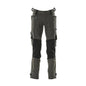 Pantaloni con tasche sulle ginocchia in Dyneema, pantaloni elasticizzati, antracite scuro