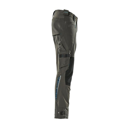Pantaloni con tasche sulle ginocchia in Dyneema, pantaloni elasticizzati, antracite scuro