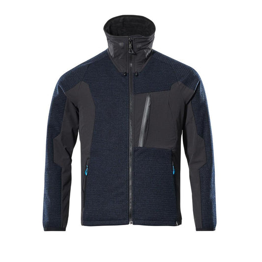 Giacca, in maglia, con cardigan in membrana