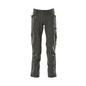 Pantaloni con tasche al ginocchio, elasticizzati, pantaloni chiari, antracite scuro