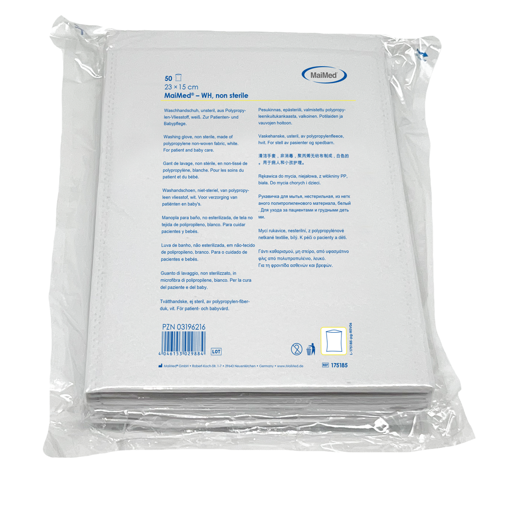 Guanto da lavaggio MaiMed, non sterile, in pile