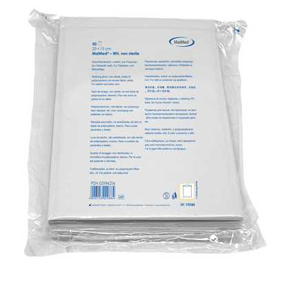Guanto da lavaggio MaiMed, non sterile, in pile