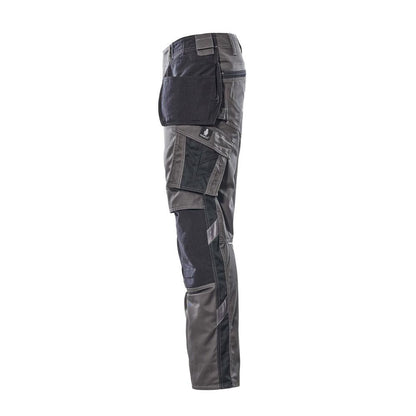 Pantaloni con tasche appese, pantaloni leggeri, antracite scuro/nero