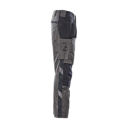 Pantaloni con tasche appese, pantaloni leggeri, antracite scuro/nero