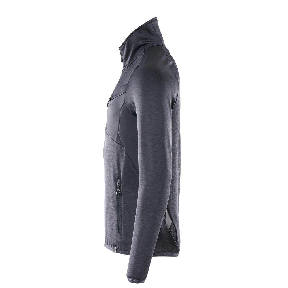 Maglia in pile con giacca in micropile con zip corta