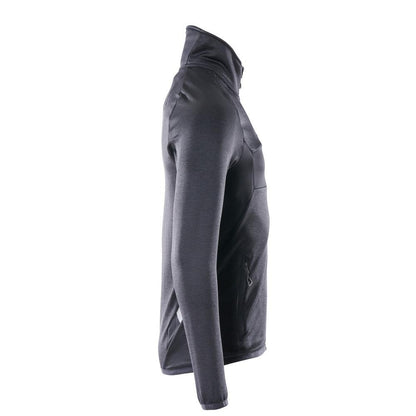 Maglia in pile con giacca in micropile con zip corta