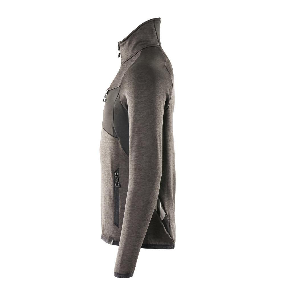 Maglia in pile con giacca in micropile con zip corta