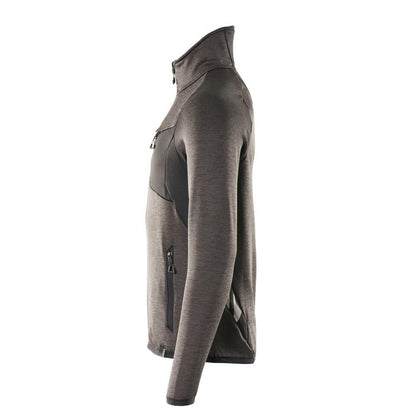 Maglia in pile con giacca in micropile con zip corta