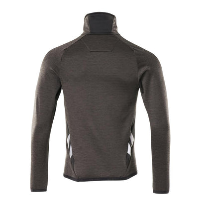 Maglia in pile con giacca in micropile con zip corta