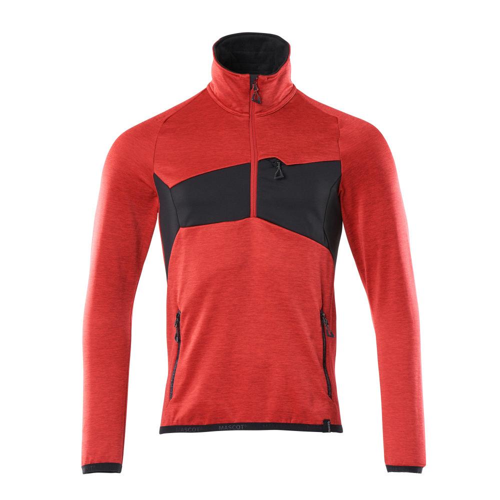 Maglia in pile con giacca in micropile con zip corta