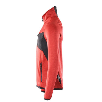 Maglia in pile con giacca in micropile con zip corta