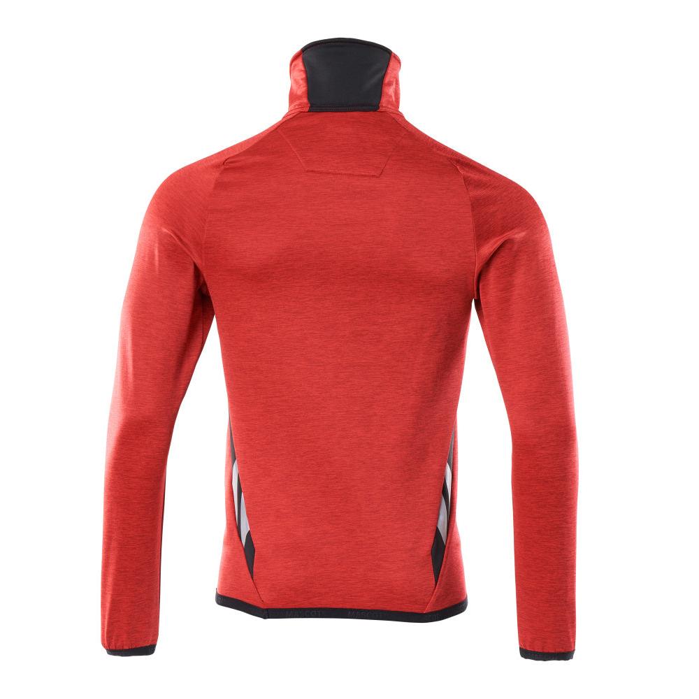 Maglia in pile con giacca in micropile con zip corta