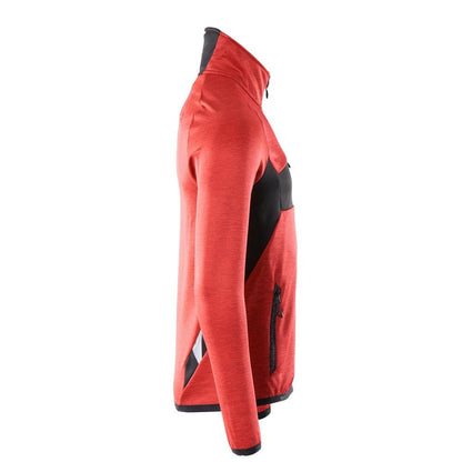 Maglia in pile con giacca in micropile con zip corta