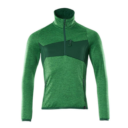 Maglia in pile con giacca in micropile con zip corta