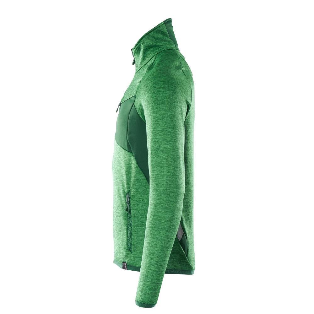 Maglia in pile con giacca in micropile con zip corta