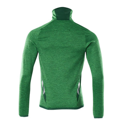 Maglia in pile con giacca in micropile con zip corta