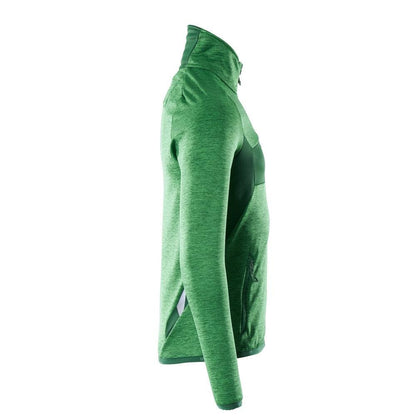Maglia in pile con giacca in micropile con zip corta