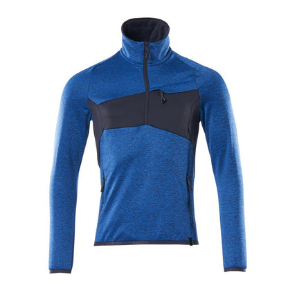 Maglia in pile con giacca in micropile con zip corta