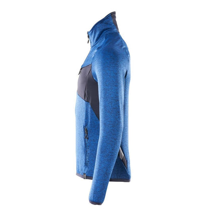 Maglia in pile con giacca in micropile con zip corta