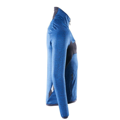 Maglia in pile con giacca in micropile con zip corta