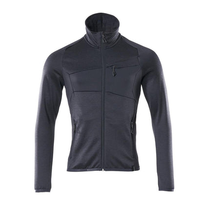 Pullover in pile con giacca in micropile con zip