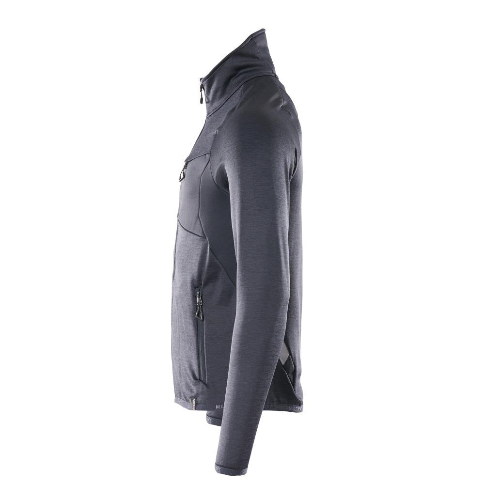 Pullover in pile con giacca in micropile con zip