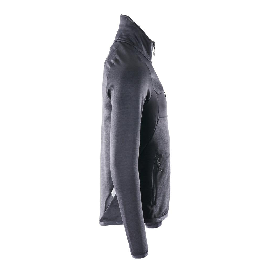 Pullover in pile con giacca in micropile con zip