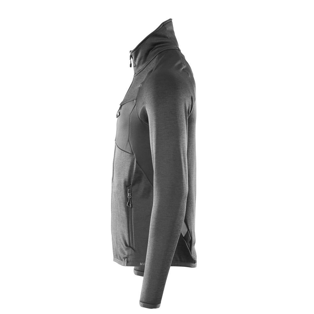 Pullover in pile con giacca in micropile con zip