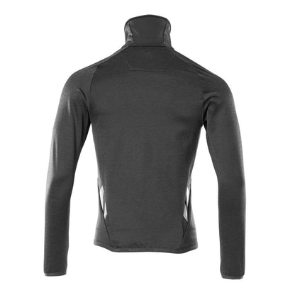 Pullover in pile con giacca in micropile con zip