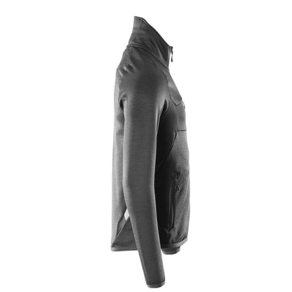 Pullover in pile con giacca in micropile con zip