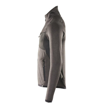 Pullover in pile con giacca in micropile con zip