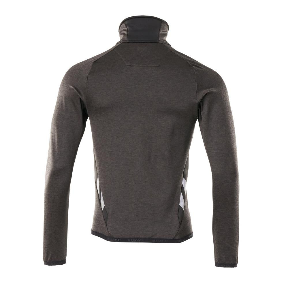 Pullover in pile con giacca in micropile con zip