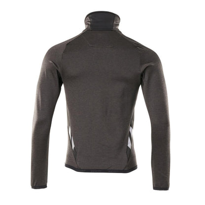Pullover in pile con giacca in micropile con zip