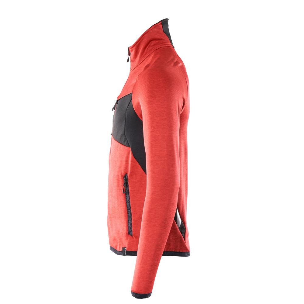 Pullover in pile con giacca in micropile con zip