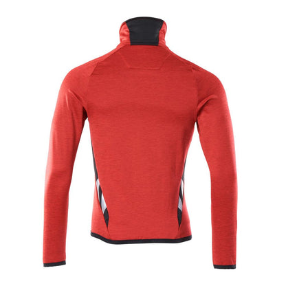 Pullover in pile con giacca in micropile con zip