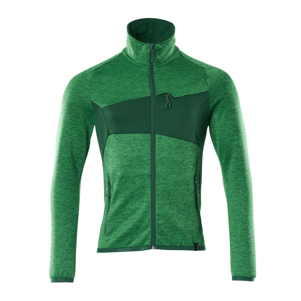Pullover in pile con giacca in micropile con zip