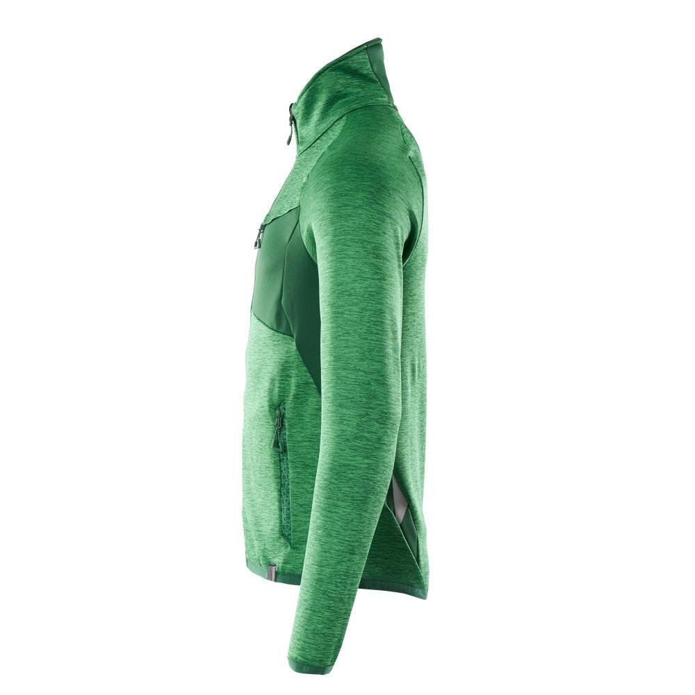 Pullover in pile con giacca in micropile con zip