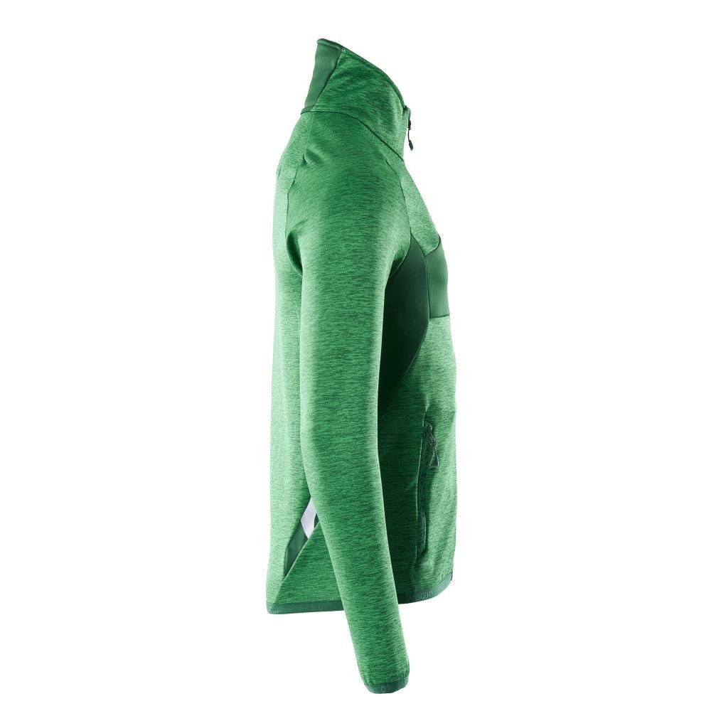 Pullover in pile con giacca in micropile con zip