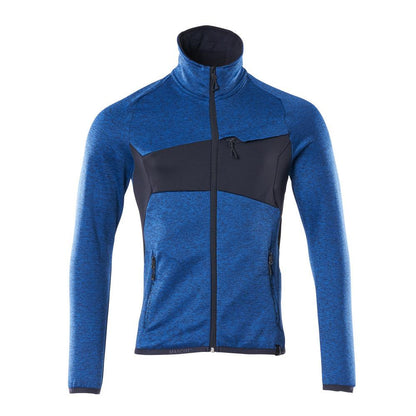 Pullover in pile con giacca in micropile con zip
