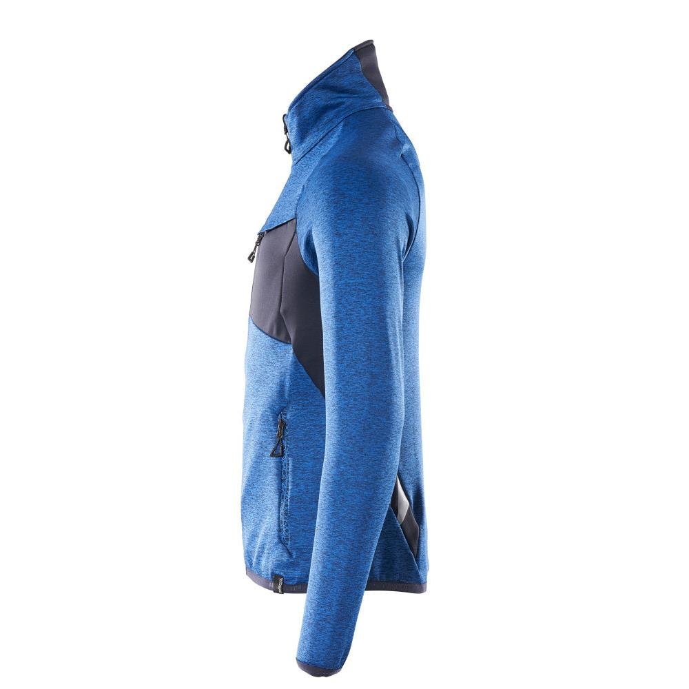 Pullover in pile con giacca in micropile con zip