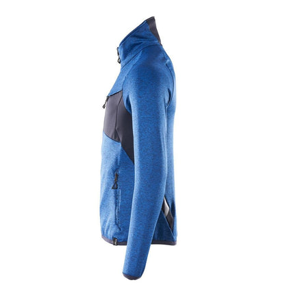 Pullover in pile con giacca in micropile con zip