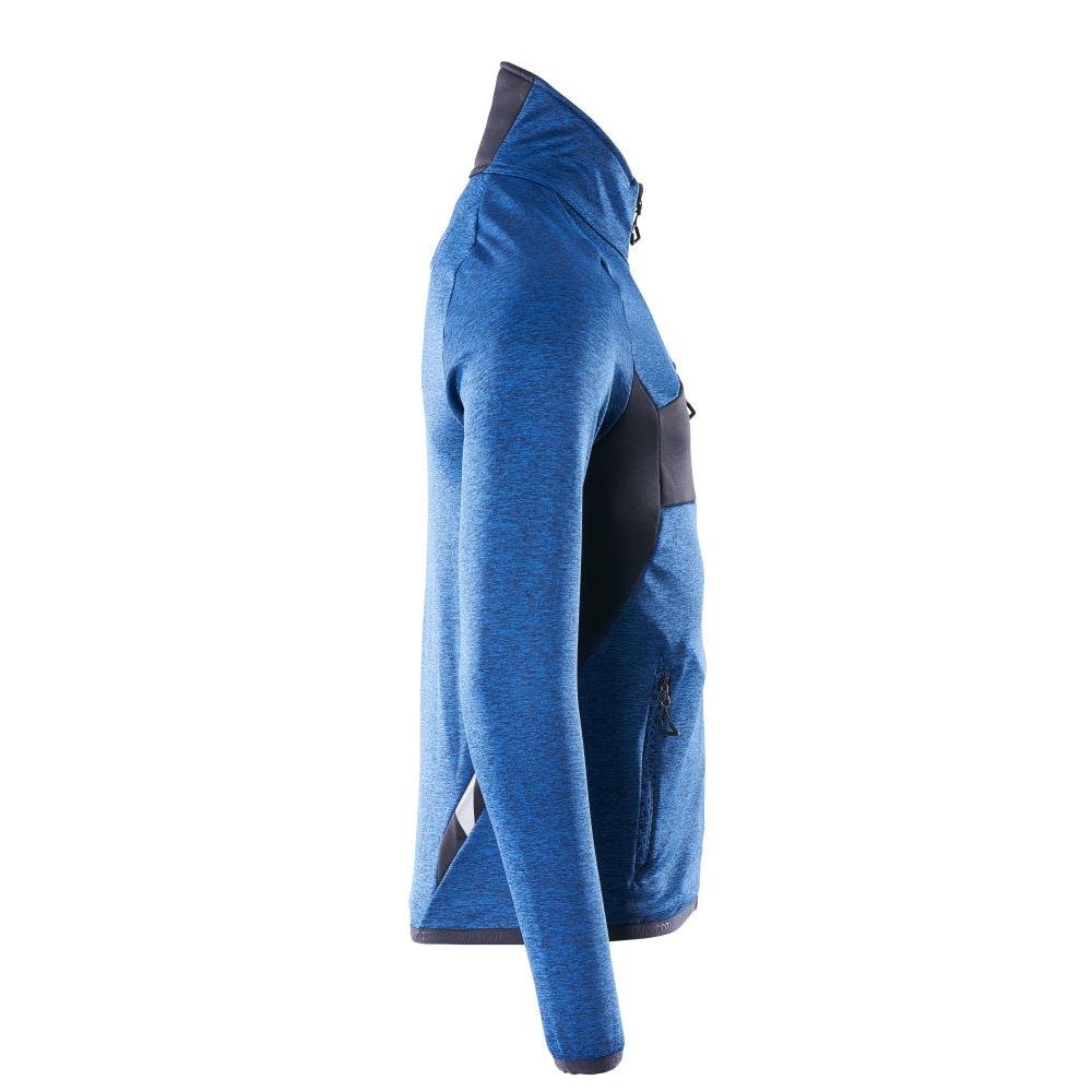 Pullover in pile con giacca in micropile con zip