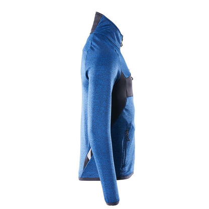 Pullover in pile con giacca in micropile con zip